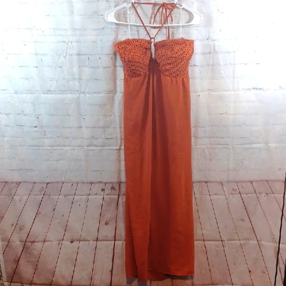 chinese dress ladies Simpson Ribbed Side Slit Maxi Dress – VICI main image 1